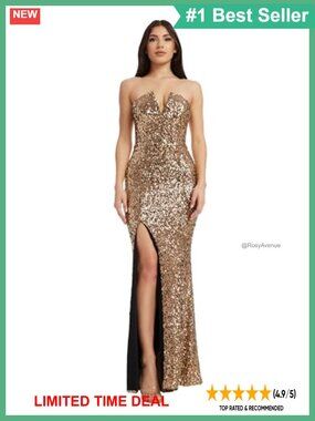 Mermaid Floor Length Formal Dress Sequin V-Neck Sleeveless